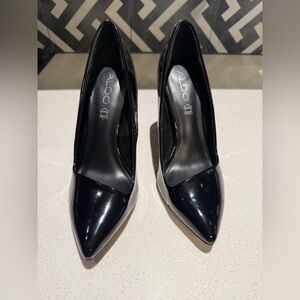 Aldo Shiny Black Women's Heels